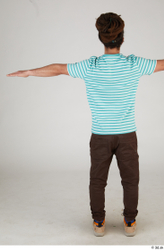 Whole Body Man T poses Casual Slim Standing Street photo references